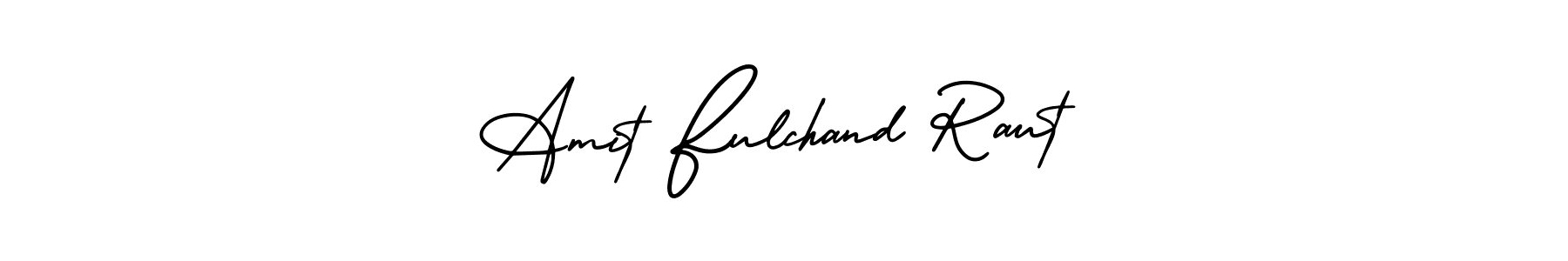 Make a beautiful signature design for name Amit Fulchand Raut. With this signature (AmerikaSignatureDemo-Regular) style, you can create a handwritten signature for free. Amit Fulchand Raut signature style 3 images and pictures png