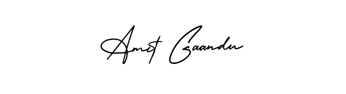 Make a short Amit Gaandu signature style. Manage your documents anywhere anytime using AmerikaSignatureDemo-Regular. Create and add eSignatures, submit forms, share and send files easily. Amit Gaandu signature style 3 images and pictures png