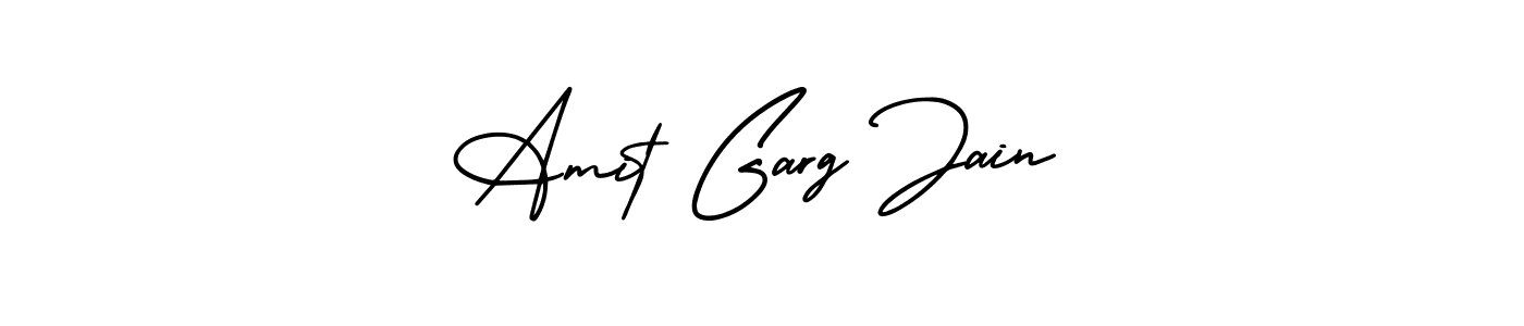 How to make Amit Garg Jain signature? AmerikaSignatureDemo-Regular is a professional autograph style. Create handwritten signature for Amit Garg Jain name. Amit Garg Jain signature style 3 images and pictures png