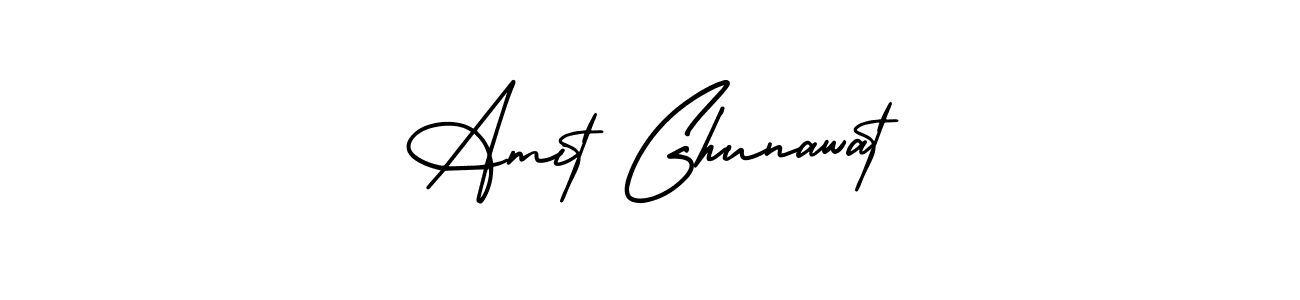 Design your own signature with our free online signature maker. With this signature software, you can create a handwritten (AmerikaSignatureDemo-Regular) signature for name Amit Ghunawat. Amit Ghunawat signature style 3 images and pictures png