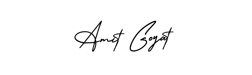 Make a short Amit Goyat signature style. Manage your documents anywhere anytime using AmerikaSignatureDemo-Regular. Create and add eSignatures, submit forms, share and send files easily. Amit Goyat signature style 3 images and pictures png