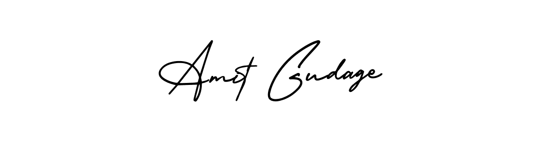 Design your own signature with our free online signature maker. With this signature software, you can create a handwritten (AmerikaSignatureDemo-Regular) signature for name Amit Gudage. Amit Gudage signature style 3 images and pictures png