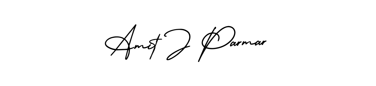 if you are searching for the best signature style for your name Amit J Parmar. so please give up your signature search. here we have designed multiple signature styles  using AmerikaSignatureDemo-Regular. Amit J Parmar signature style 3 images and pictures png