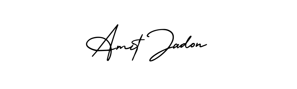 Amit Jadon stylish signature style. Best Handwritten Sign (AmerikaSignatureDemo-Regular) for my name. Handwritten Signature Collection Ideas for my name Amit Jadon. Amit Jadon signature style 3 images and pictures png