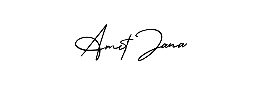 The best way (AmerikaSignatureDemo-Regular) to make a short signature is to pick only two or three words in your name. The name Amit Jana include a total of six letters. For converting this name. Amit Jana signature style 3 images and pictures png