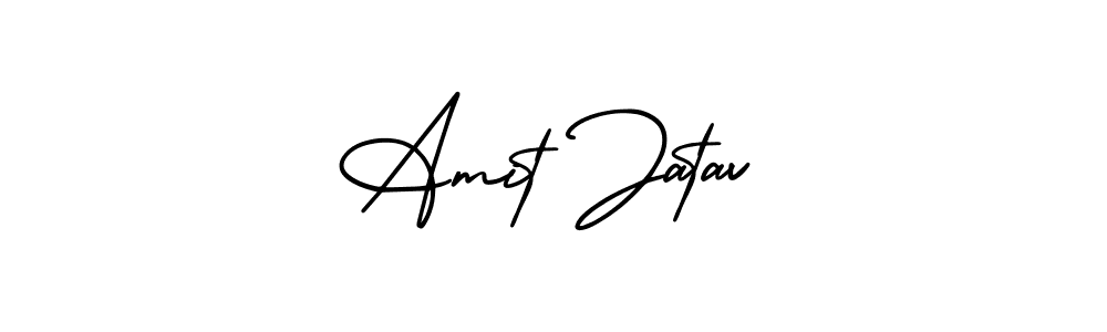 AmerikaSignatureDemo-Regular is a professional signature style that is perfect for those who want to add a touch of class to their signature. It is also a great choice for those who want to make their signature more unique. Get Amit Jatav name to fancy signature for free. Amit Jatav signature style 3 images and pictures png