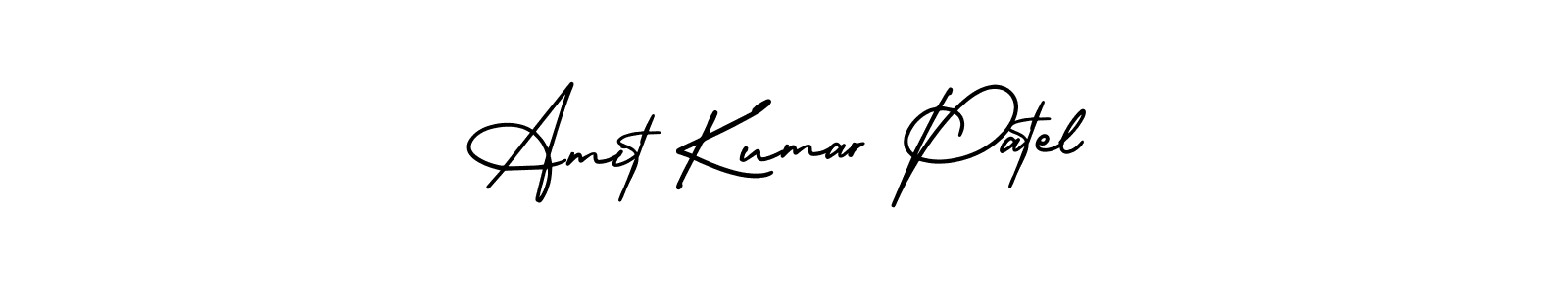 Use a signature maker to create a handwritten signature online. With this signature software, you can design (AmerikaSignatureDemo-Regular) your own signature for name Amit Kumar Patel. Amit Kumar Patel signature style 3 images and pictures png