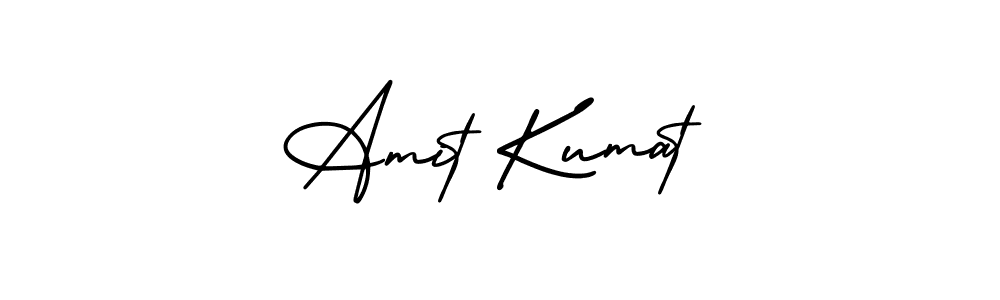 Use a signature maker to create a handwritten signature online. With this signature software, you can design (AmerikaSignatureDemo-Regular) your own signature for name Amit Kumat. Amit Kumat signature style 3 images and pictures png