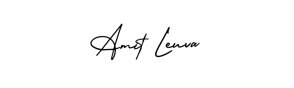 Use a signature maker to create a handwritten signature online. With this signature software, you can design (AmerikaSignatureDemo-Regular) your own signature for name Amit Leuva. Amit Leuva signature style 3 images and pictures png