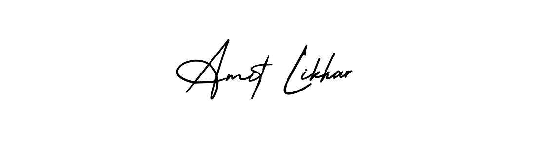 Make a beautiful signature design for name Amit Likhar. Use this online signature maker to create a handwritten signature for free. Amit Likhar signature style 3 images and pictures png