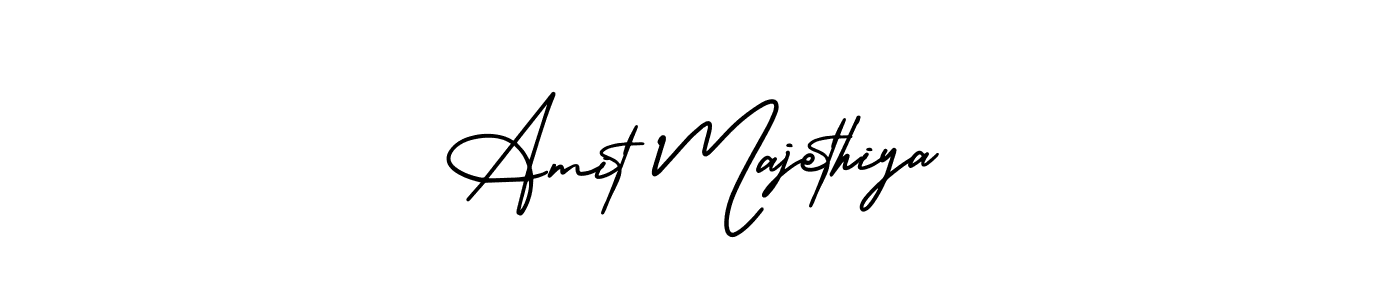 This is the best signature style for the Amit Majethiya name. Also you like these signature font (AmerikaSignatureDemo-Regular). Mix name signature. Amit Majethiya signature style 3 images and pictures png