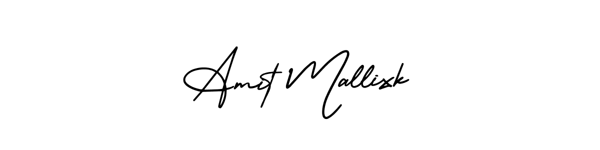 Use a signature maker to create a handwritten signature online. With this signature software, you can design (AmerikaSignatureDemo-Regular) your own signature for name Amit Mallixk. Amit Mallixk signature style 3 images and pictures png