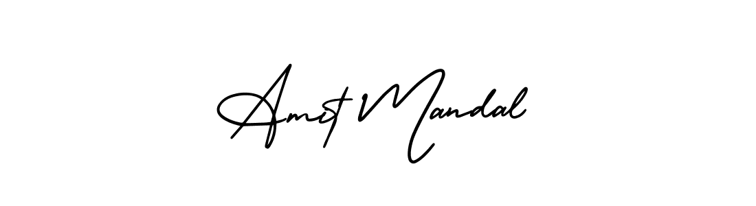 How to make Amit Mandal signature? AmerikaSignatureDemo-Regular is a professional autograph style. Create handwritten signature for Amit Mandal name. Amit Mandal signature style 3 images and pictures png