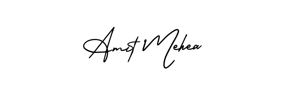 It looks lik you need a new signature style for name Amit Mehea. Design unique handwritten (AmerikaSignatureDemo-Regular) signature with our free signature maker in just a few clicks. Amit Mehea signature style 3 images and pictures png