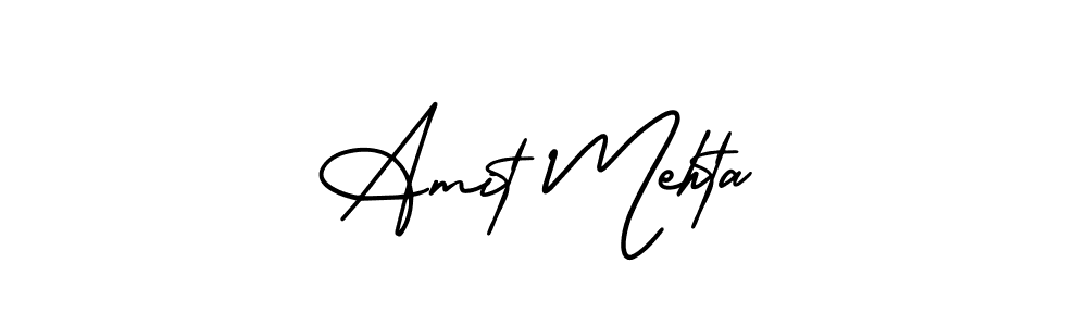 Make a beautiful signature design for name Amit Mehta. Use this online signature maker to create a handwritten signature for free. Amit Mehta signature style 3 images and pictures png