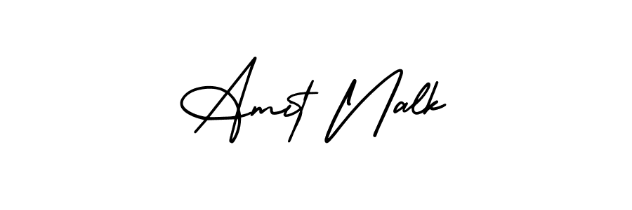 if you are searching for the best signature style for your name Amit Nalk. so please give up your signature search. here we have designed multiple signature styles  using AmerikaSignatureDemo-Regular. Amit Nalk signature style 3 images and pictures png