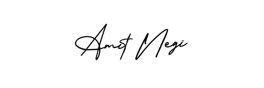 This is the best signature style for the Amit Negi name. Also you like these signature font (AmerikaSignatureDemo-Regular). Mix name signature. Amit Negi signature style 3 images and pictures png