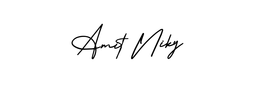 Best and Professional Signature Style for Amit Niky. AmerikaSignatureDemo-Regular Best Signature Style Collection. Amit Niky signature style 3 images and pictures png