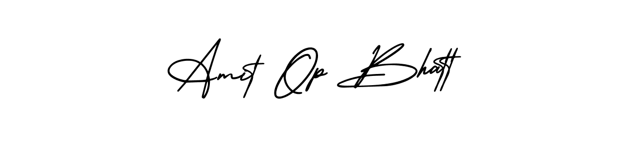 Create a beautiful signature design for name Amit Op Bhatt. With this signature (AmerikaSignatureDemo-Regular) fonts, you can make a handwritten signature for free. Amit Op Bhatt signature style 3 images and pictures png