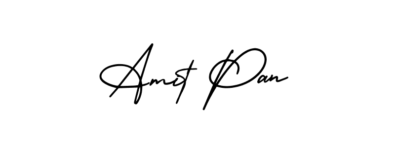 Similarly AmerikaSignatureDemo-Regular is the best handwritten signature design. Signature creator online .You can use it as an online autograph creator for name Amit Pan. Amit Pan signature style 3 images and pictures png
