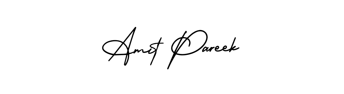 Amit Pareek stylish signature style. Best Handwritten Sign (AmerikaSignatureDemo-Regular) for my name. Handwritten Signature Collection Ideas for my name Amit Pareek. Amit Pareek signature style 3 images and pictures png