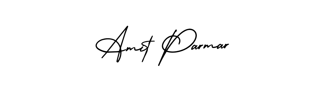 How to make Amit Parmar name signature. Use AmerikaSignatureDemo-Regular style for creating short signs online. This is the latest handwritten sign. Amit Parmar signature style 3 images and pictures png