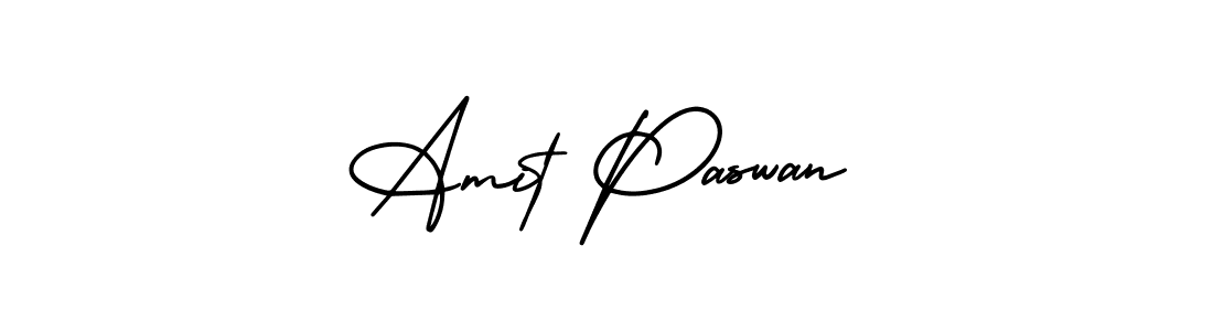 The best way (AmerikaSignatureDemo-Regular) to make a short signature is to pick only two or three words in your name. The name Amit Paswan include a total of six letters. For converting this name. Amit Paswan signature style 3 images and pictures png