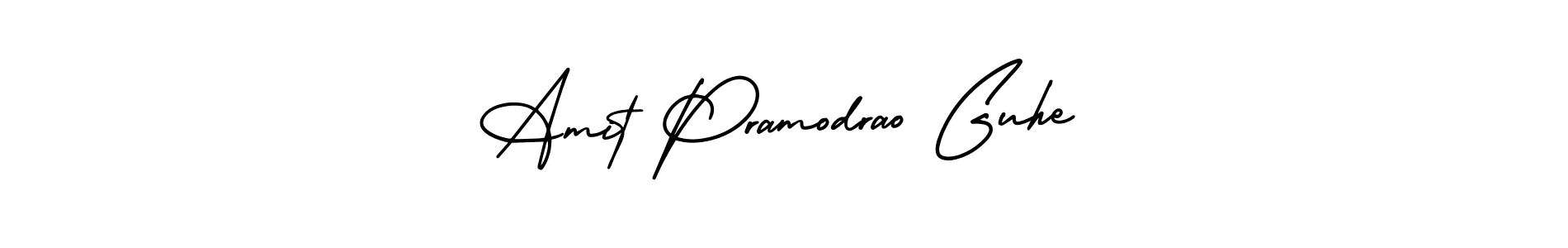 Amit Pramodrao Guhe stylish signature style. Best Handwritten Sign (AmerikaSignatureDemo-Regular) for my name. Handwritten Signature Collection Ideas for my name Amit Pramodrao Guhe. Amit Pramodrao Guhe signature style 3 images and pictures png