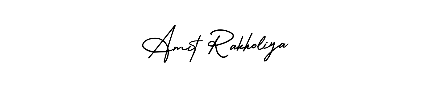 How to Draw Amit Rakholiya signature style? AmerikaSignatureDemo-Regular is a latest design signature styles for name Amit Rakholiya. Amit Rakholiya signature style 3 images and pictures png