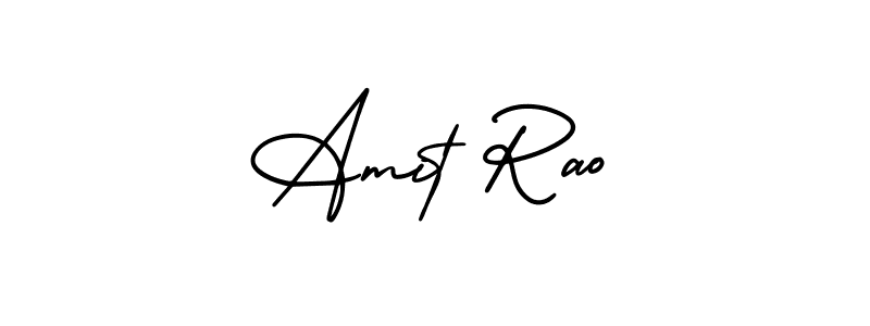 The best way (AmerikaSignatureDemo-Regular) to make a short signature is to pick only two or three words in your name. The name Amit Rao include a total of six letters. For converting this name. Amit Rao signature style 3 images and pictures png