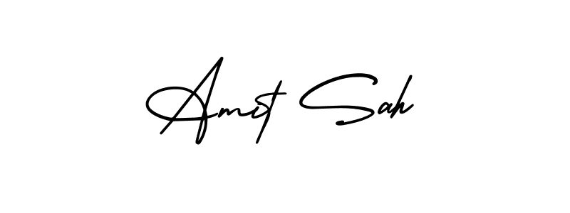 Best and Professional Signature Style for Amit Sah. AmerikaSignatureDemo-Regular Best Signature Style Collection. Amit Sah signature style 3 images and pictures png