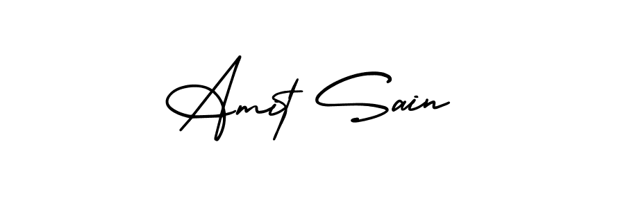 You can use this online signature creator to create a handwritten signature for the name Amit Sain. This is the best online autograph maker. Amit Sain signature style 3 images and pictures png