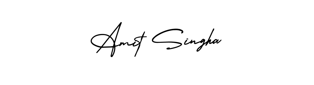 Make a beautiful signature design for name Amit Singha. With this signature (AmerikaSignatureDemo-Regular) style, you can create a handwritten signature for free. Amit Singha signature style 3 images and pictures png