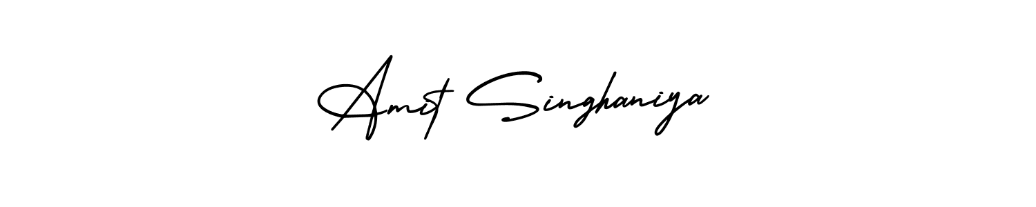 Make a beautiful signature design for name Amit Singhaniya. With this signature (AmerikaSignatureDemo-Regular) style, you can create a handwritten signature for free. Amit Singhaniya signature style 3 images and pictures png