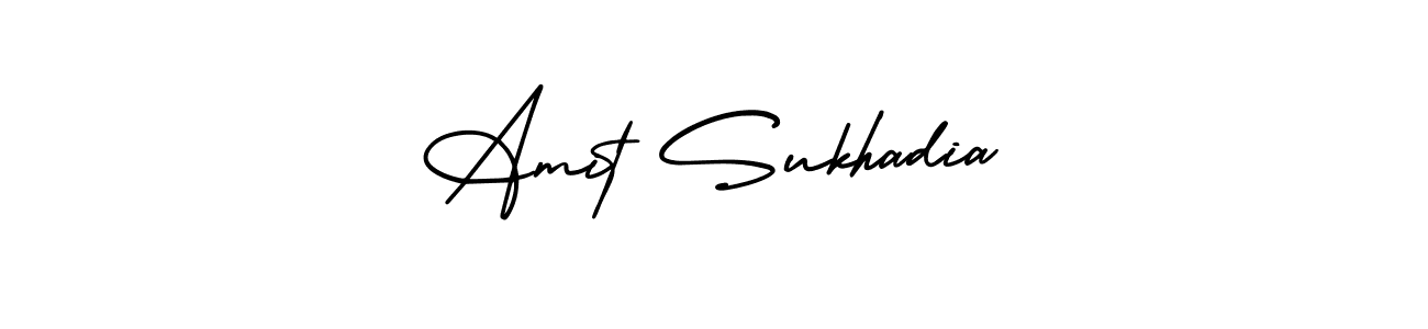 Design your own signature with our free online signature maker. With this signature software, you can create a handwritten (AmerikaSignatureDemo-Regular) signature for name Amit Sukhadia. Amit Sukhadia signature style 3 images and pictures png