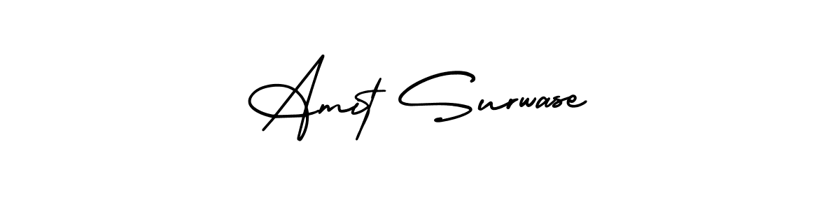 Make a beautiful signature design for name Amit Surwase. With this signature (AmerikaSignatureDemo-Regular) style, you can create a handwritten signature for free. Amit Surwase signature style 3 images and pictures png