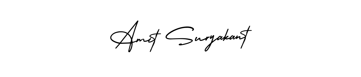 Make a beautiful signature design for name Amit Suryakant. With this signature (AmerikaSignatureDemo-Regular) style, you can create a handwritten signature for free. Amit Suryakant signature style 3 images and pictures png