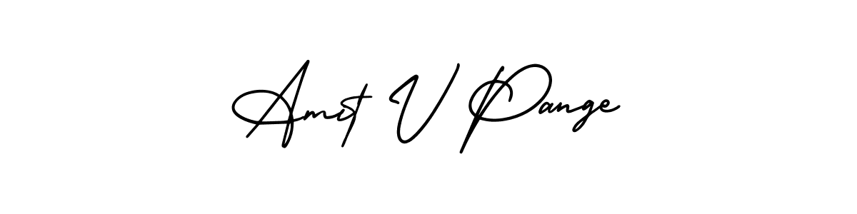Check out images of Autograph of Amit V Pange name. Actor Amit V Pange Signature Style. AmerikaSignatureDemo-Regular is a professional sign style online. Amit V Pange signature style 3 images and pictures png