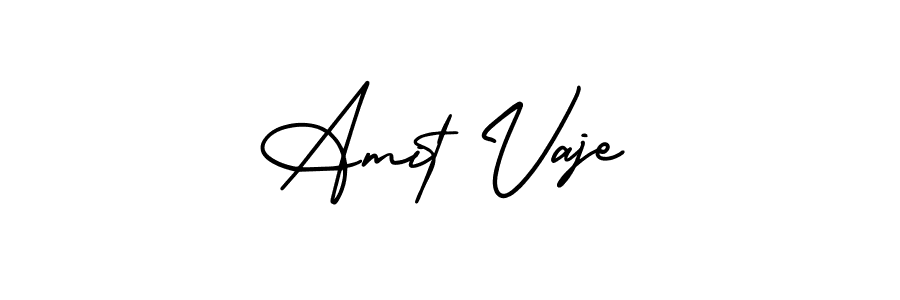 You can use this online signature creator to create a handwritten signature for the name Amit Vaje. This is the best online autograph maker. Amit Vaje signature style 3 images and pictures png