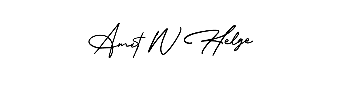 This is the best signature style for the Amit W Helge name. Also you like these signature font (AmerikaSignatureDemo-Regular). Mix name signature. Amit W Helge signature style 3 images and pictures png