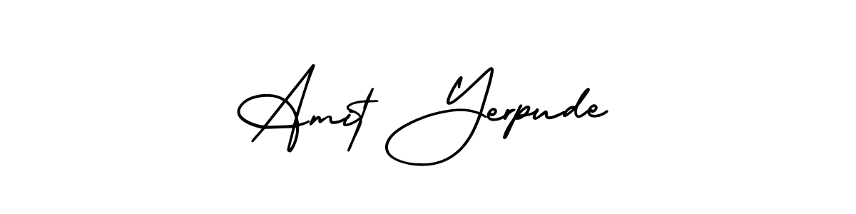 Design your own signature with our free online signature maker. With this signature software, you can create a handwritten (AmerikaSignatureDemo-Regular) signature for name Amit Yerpude. Amit Yerpude signature style 3 images and pictures png