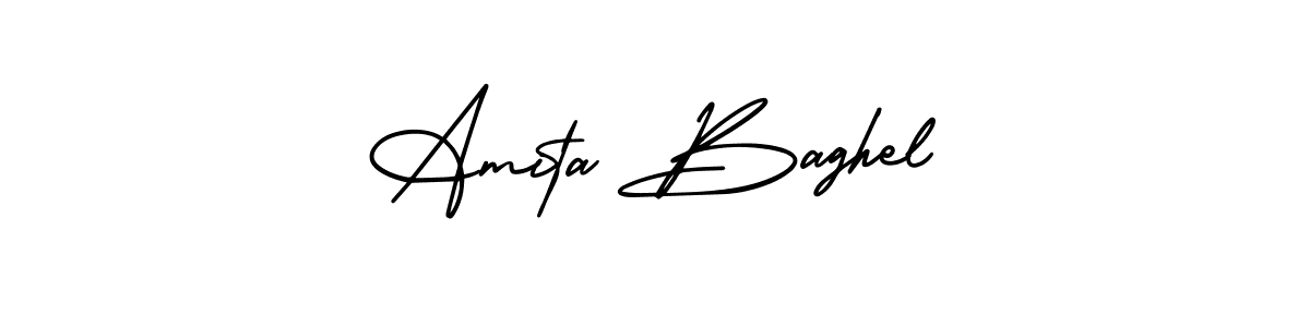 How to make Amita Baghel signature? AmerikaSignatureDemo-Regular is a professional autograph style. Create handwritten signature for Amita Baghel name. Amita Baghel signature style 3 images and pictures png