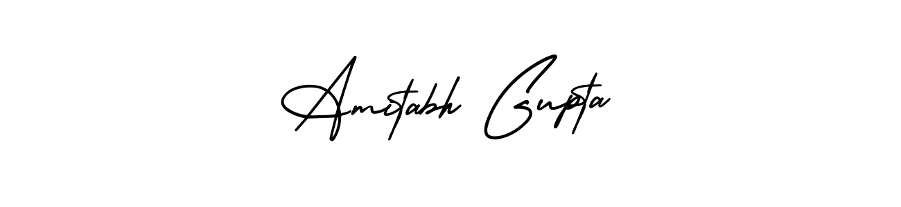 Use a signature maker to create a handwritten signature online. With this signature software, you can design (AmerikaSignatureDemo-Regular) your own signature for name Amitabh Gupta. Amitabh Gupta signature style 3 images and pictures png