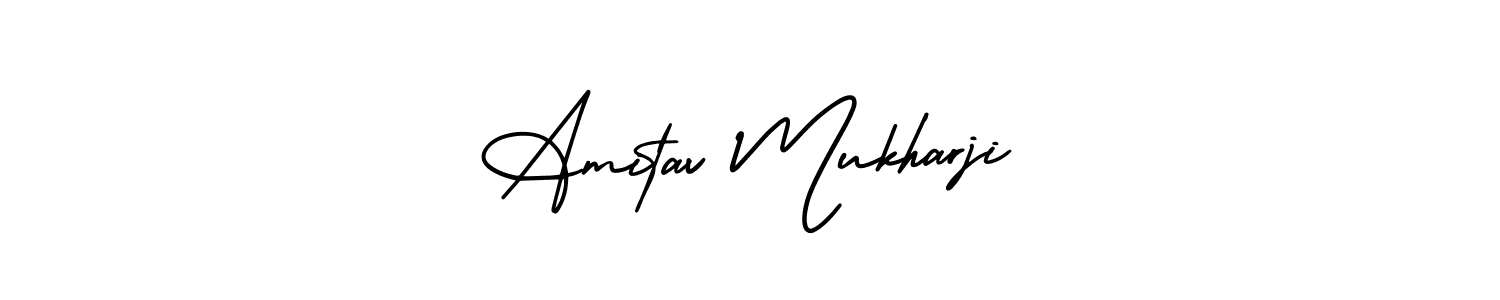 Amitav Mukharji stylish signature style. Best Handwritten Sign (AmerikaSignatureDemo-Regular) for my name. Handwritten Signature Collection Ideas for my name Amitav Mukharji. Amitav Mukharji signature style 3 images and pictures png