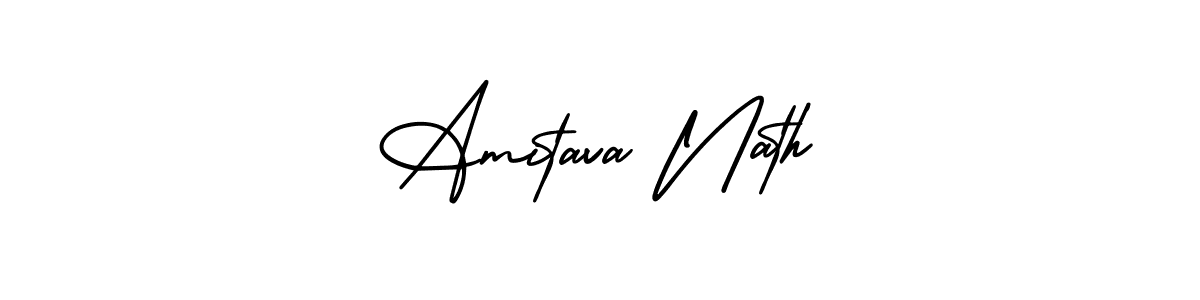 Make a beautiful signature design for name Amitava Nath. With this signature (AmerikaSignatureDemo-Regular) style, you can create a handwritten signature for free. Amitava Nath signature style 3 images and pictures png