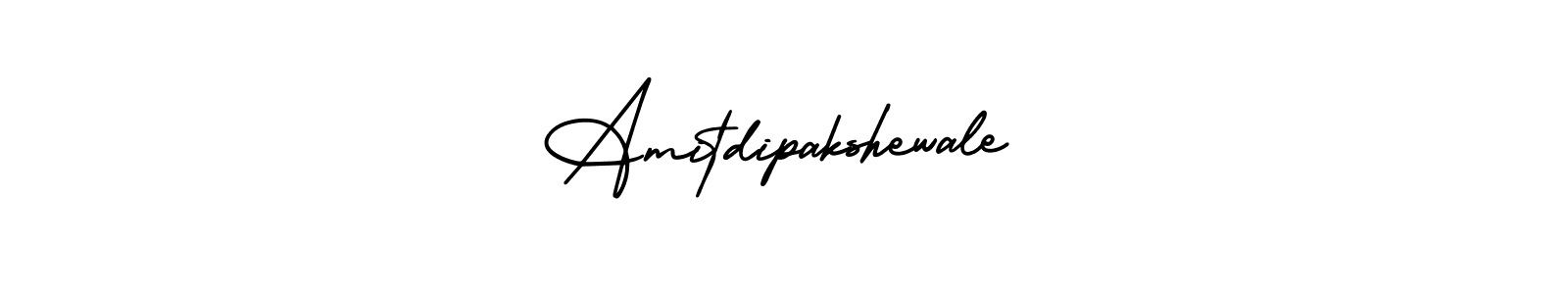 Amitdipakshewale stylish signature style. Best Handwritten Sign (AmerikaSignatureDemo-Regular) for my name. Handwritten Signature Collection Ideas for my name Amitdipakshewale. Amitdipakshewale signature style 3 images and pictures png