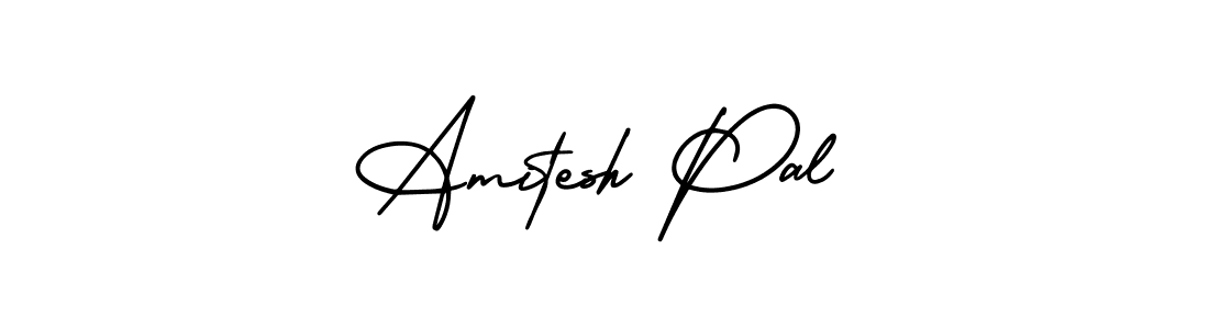 Design your own signature with our free online signature maker. With this signature software, you can create a handwritten (AmerikaSignatureDemo-Regular) signature for name Amitesh Pal. Amitesh Pal signature style 3 images and pictures png