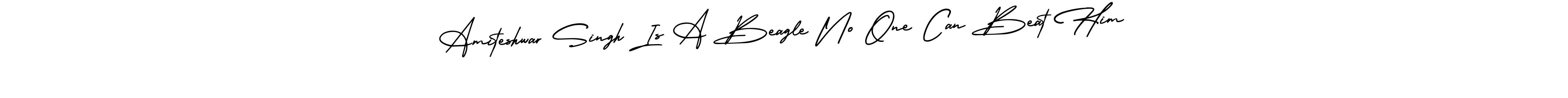 Design your own signature with our free online signature maker. With this signature software, you can create a handwritten (AmerikaSignatureDemo-Regular) signature for name Amiteshwar Singh Is A Beagle No One Can Beat Him. Amiteshwar Singh Is A Beagle No One Can Beat Him signature style 3 images and pictures png