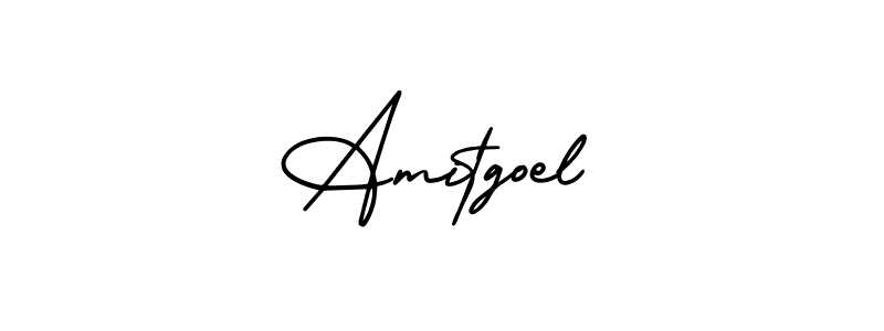 This is the best signature style for the Amitgoel name. Also you like these signature font (AmerikaSignatureDemo-Regular). Mix name signature. Amitgoel signature style 3 images and pictures png