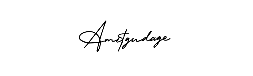 You should practise on your own different ways (AmerikaSignatureDemo-Regular) to write your name (Amitgudage) in signature. don't let someone else do it for you. Amitgudage signature style 3 images and pictures png
